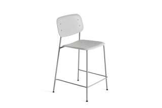 HAY - Soft Edge P10 Barhocker - soft grey - low - indoor