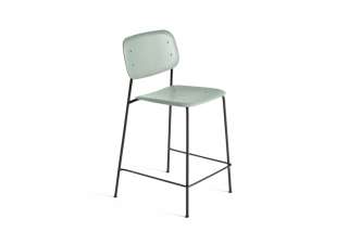 HAY - Soft Edge 10 Barhocker - dusty green - low - indoor