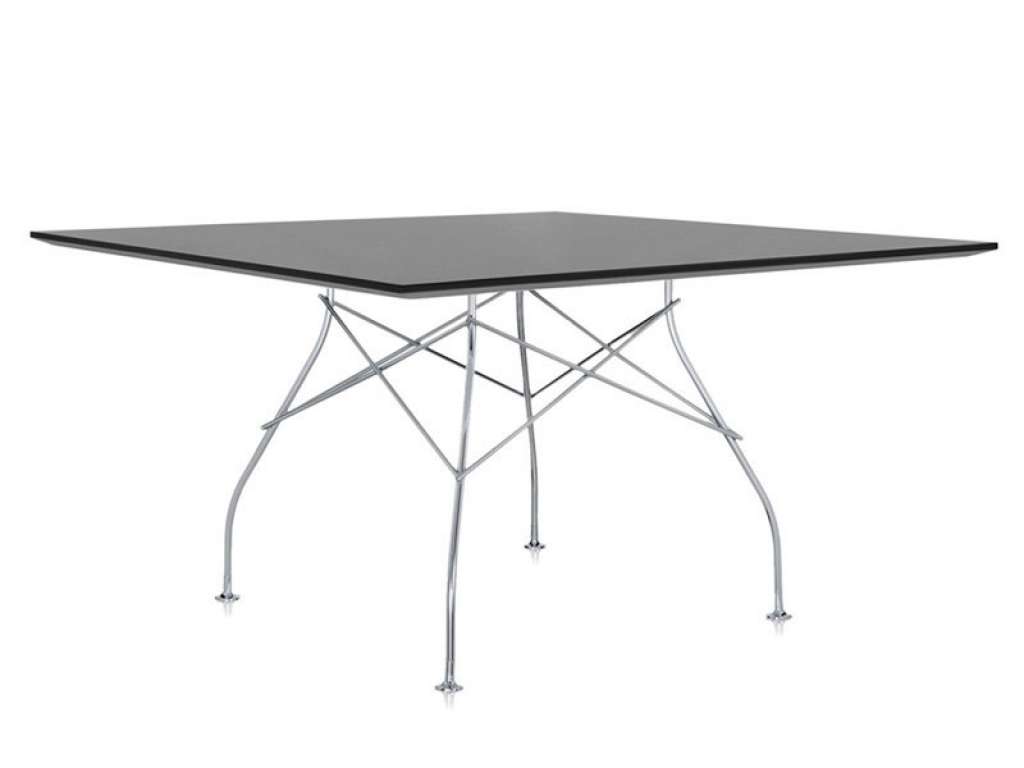Kartell - Glossy Tisch - quadratisch - schwarz - indoor