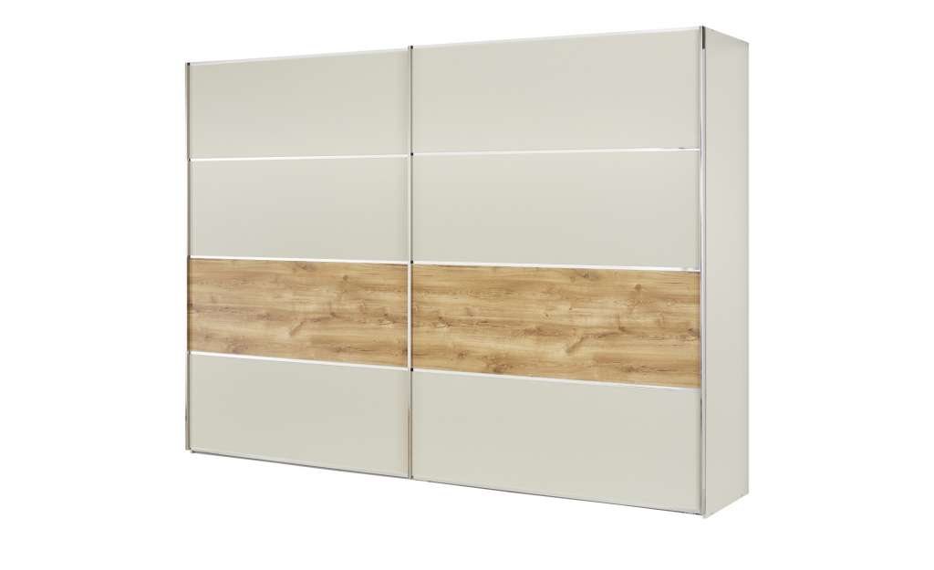 uno Schwebetürenschrank  Catania ¦ creme ¦ Maße (cm): B: 250 H: 216 T: 67 Schränke > Kleiderschränke > Schwebetürenschränke - Höffner