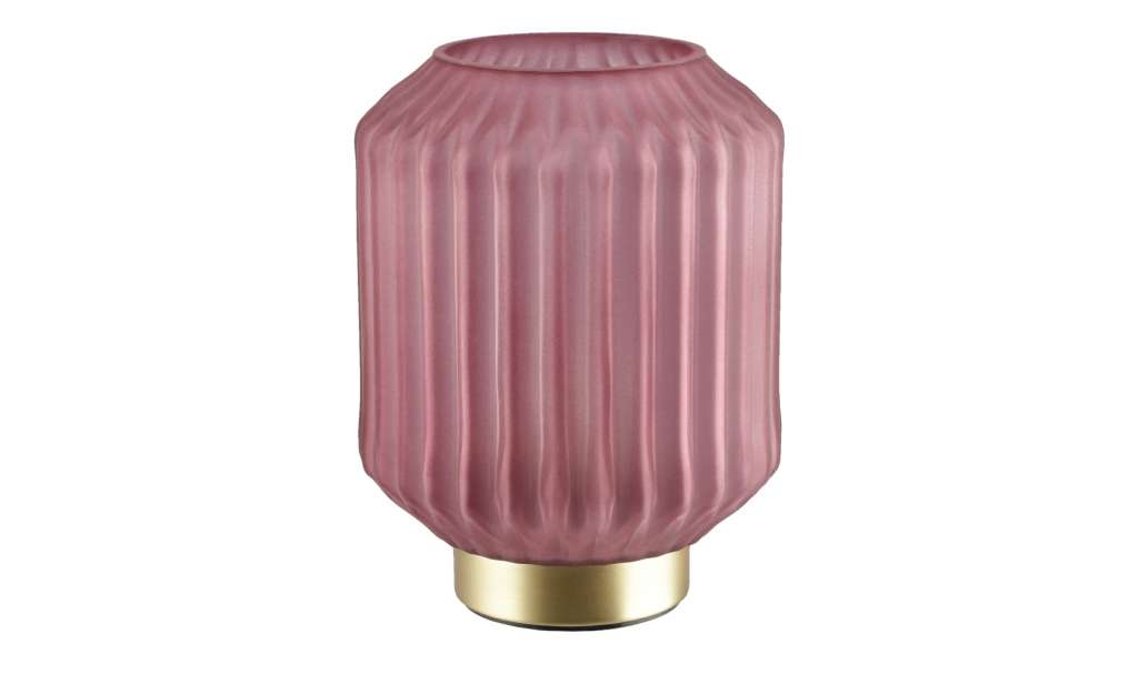 LED WIndlicht ¦ rosa/pink ¦ Glas , Metall ¦ Maße (cm): H: 16 Ø: 12 Dekoration > Laternen & Windlichter - Höffner