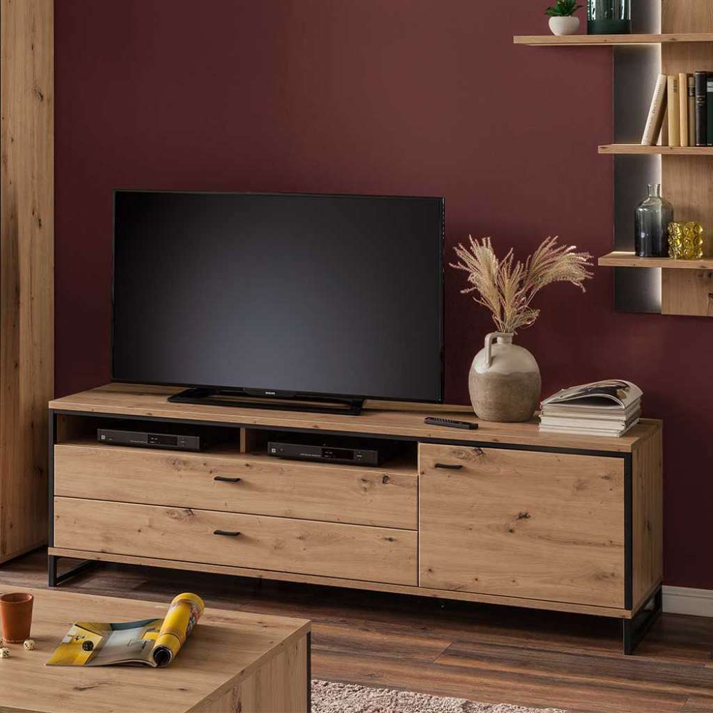 Fernsehunterschrank in Eichefarben 60 cm hoch