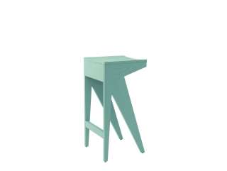 Objekte unserer Tage - SCHULZ Barhocker L - mint - indoor