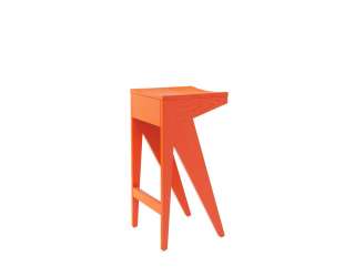 Objekte unserer Tage - SCHULZ Barhocker L - reinorange - indoor