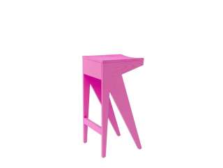 Objekte unserer Tage - SCHULZ Barhocker L - miami pink - indoor
