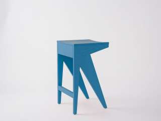Objekte unserer Tage - SCHULZ Barhocker M - berliner blau - indoor