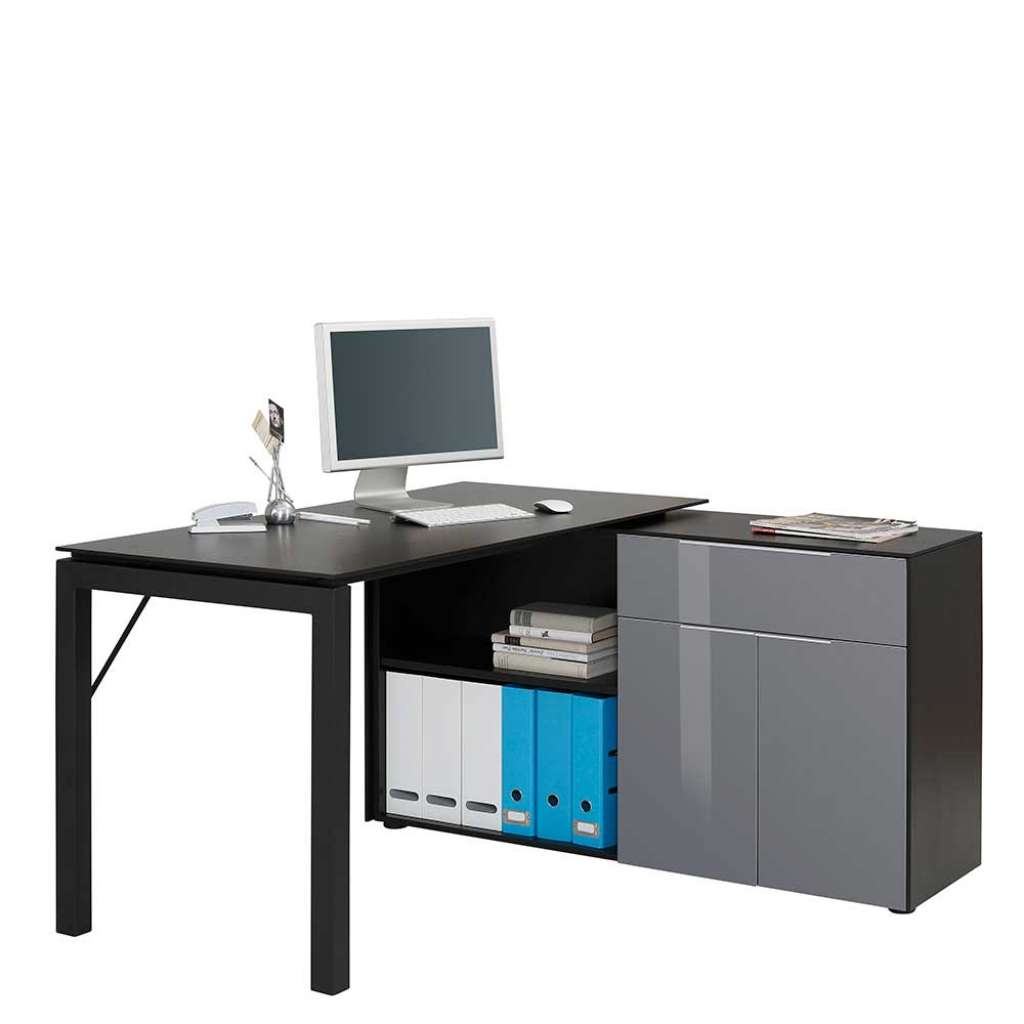 Winkelkombination in Schwarz und Grau 140 cm breit