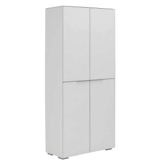 Aktenordnerschrank in Weiß Glas beschichtet