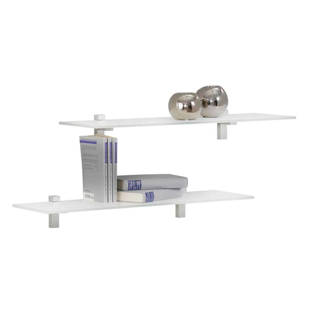 Glasregale modern Sicherheitsglas und Aluminium (2er Set)
