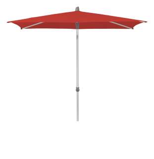 Glatz - Alu-Smart Sonnenschirm rechteckig - carmine - 250x200 - outdoor