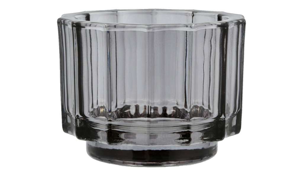 WIndlicht ¦ grau ¦ Glas  ¦ Maße (cm): H: 7 Ø: 9.5 Dekoration > Laternen & Windlichter - Höffner