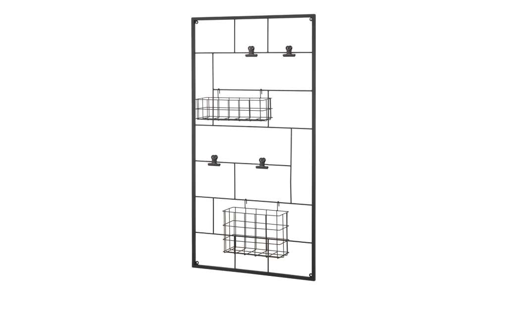 Wandregal ¦ schwarz ¦ Maße (cm): B: 55 H: 105 T: 11 Regale > Bücherregale - Höffner