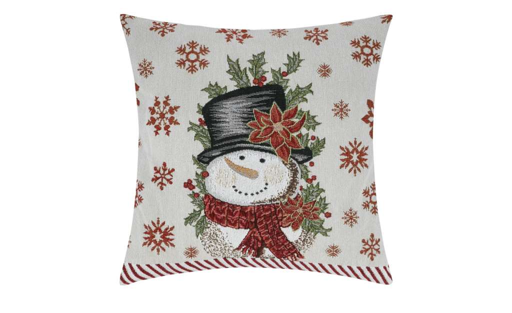LAVIDA Kissen  Schneemann ¦ weiß ¦ 100% Polyesterfüllung, 350gr. ¦ Maße (cm): B: 40 Heimtextilien > Kissen > Dekokissen - Höffner