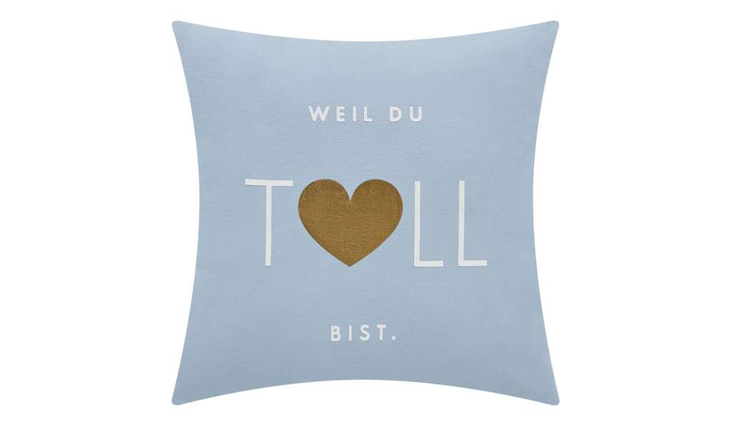 Kissen  Faschion ¦ blau ¦ 100% Vliessfüllung ¦ Maße (cm): B: 45 H: 45 Heimtextilien > Kissen > Dekokissen - Höffner