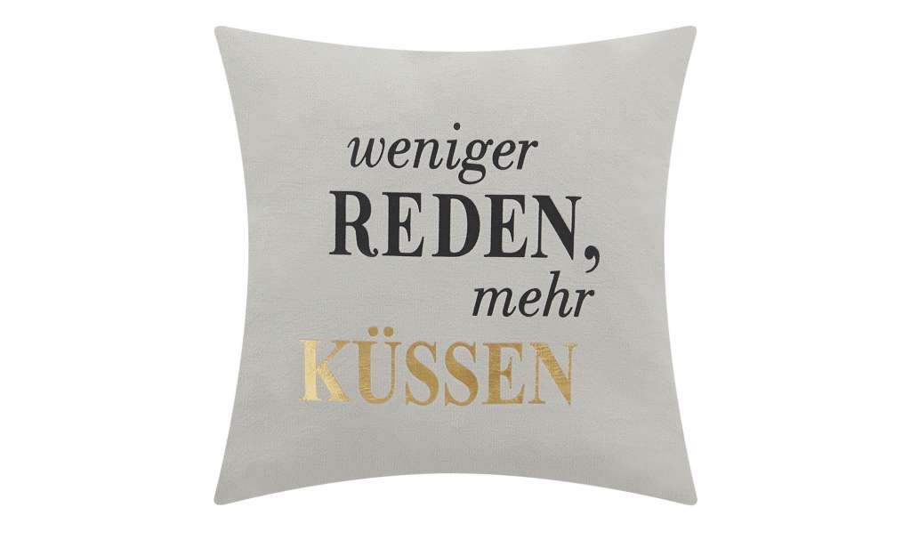 Kissen  Faschion ¦ grau ¦ 100% Vliessfüllung ¦ Maße (cm): B: 45 H: 45 Heimtextilien > Kissen > Dekokissen - Höffner