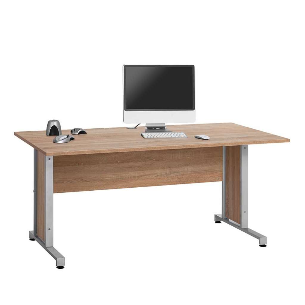 Büroschreibtisch in Sonoma Eiche Kufengestell