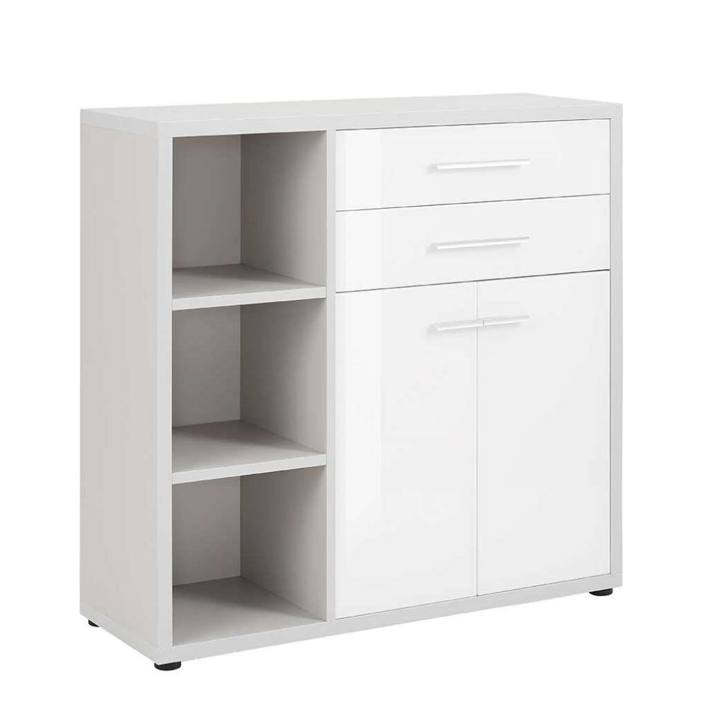Büro Kommode in Grau und Weiß Made in Germany