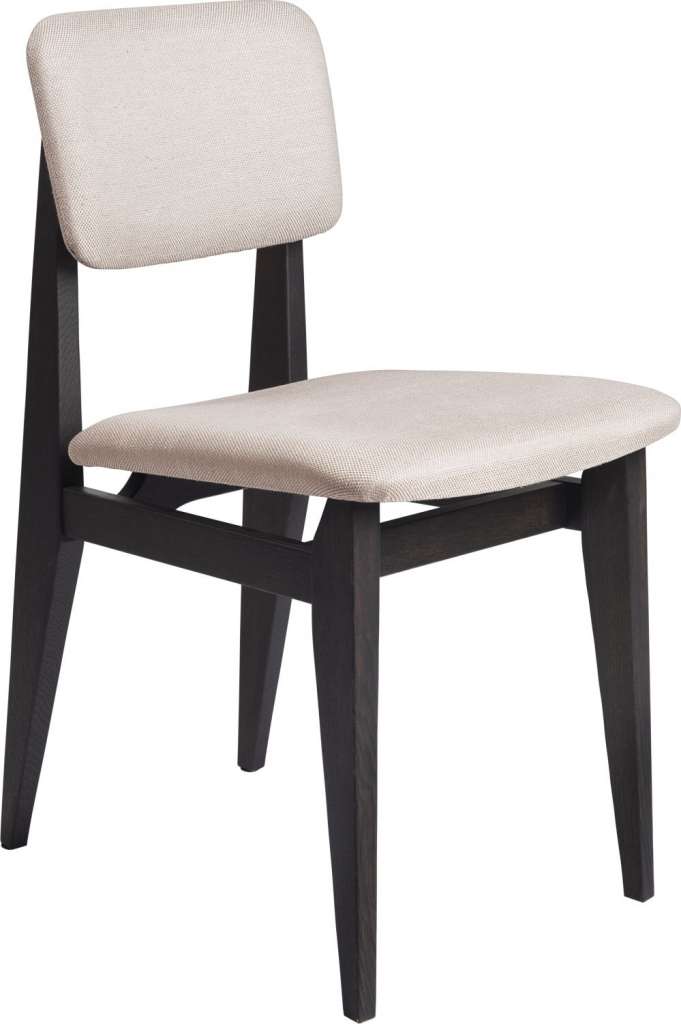 Gubi - C-Chair Stuhl gepolstert - Bezug: Sinequanon - indoor