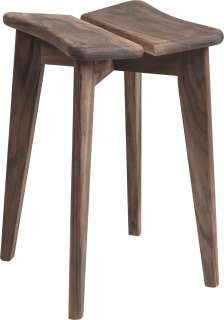 Gubi - Trèfle Hocker - american walnut - indoor