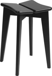 Gubi - Trèfle Hocker - black stained oak - indoor