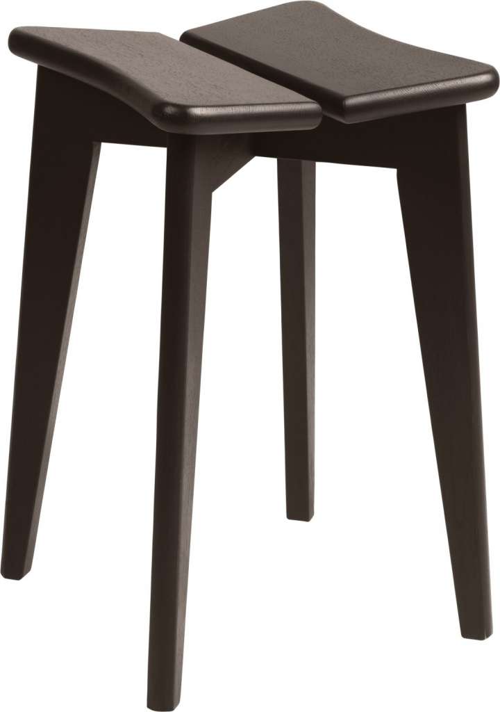 Gubi - Trèfle Hocker - smoked oak - indoor
