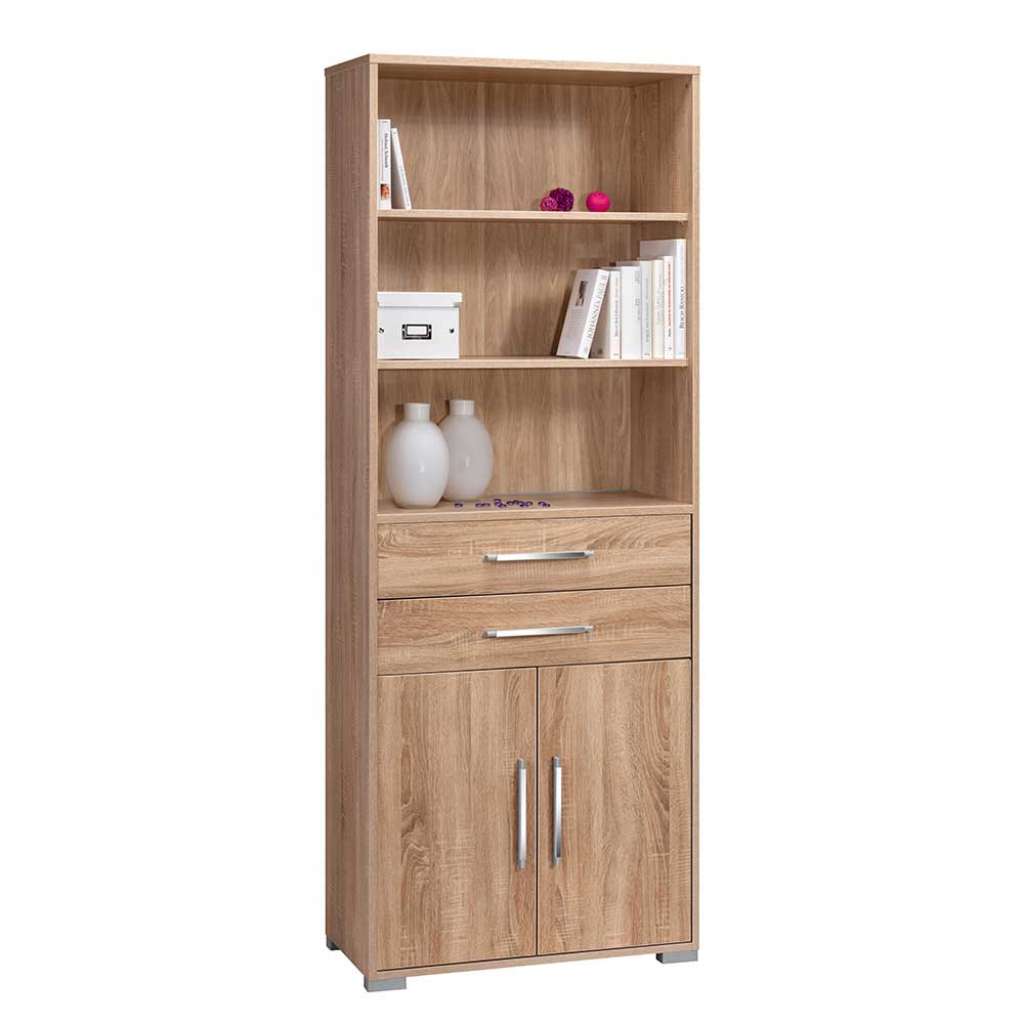 Büroregal in Sonoma Eiche 215 cm hoch