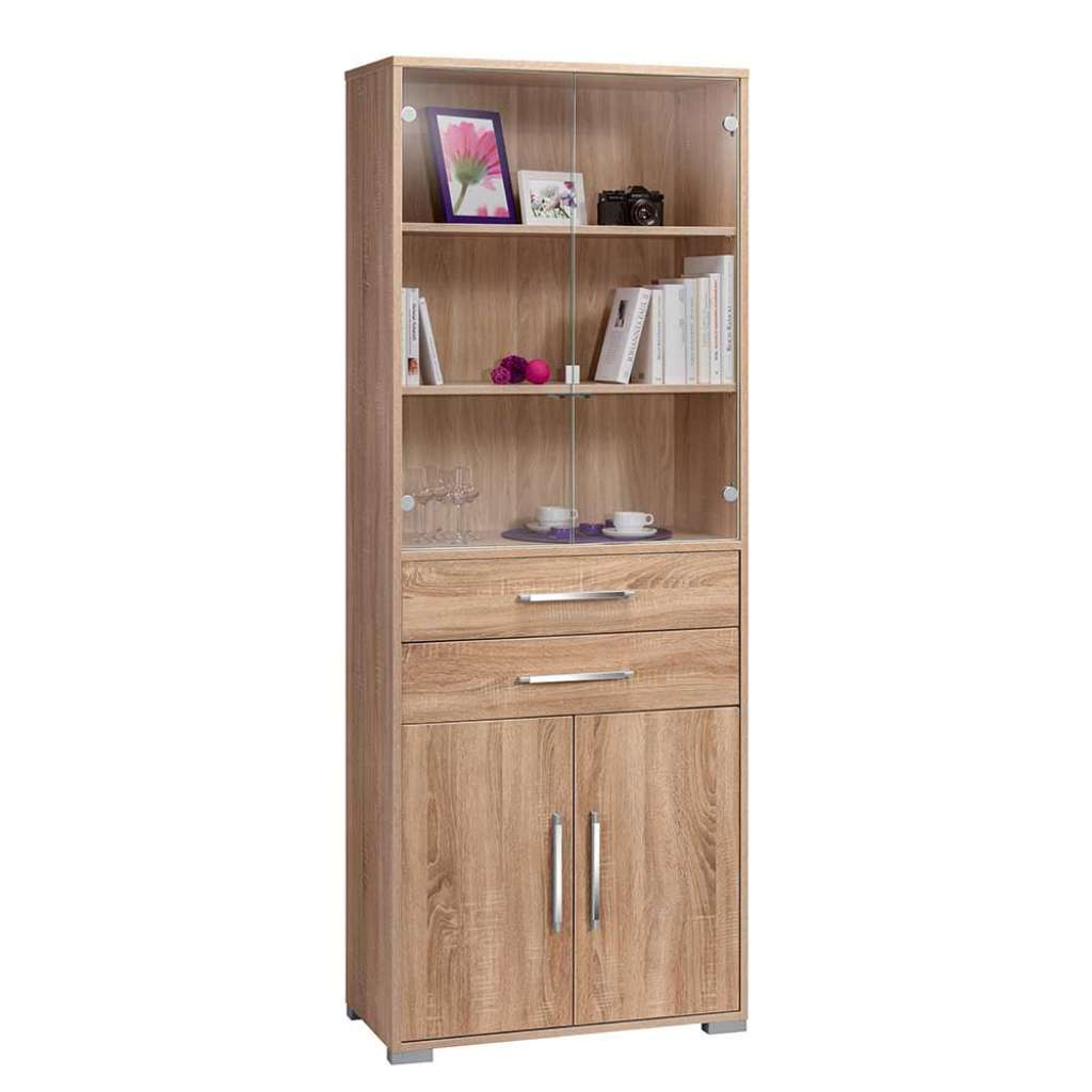 Bürovitrine in Sonoma Eiche 80 cm breit