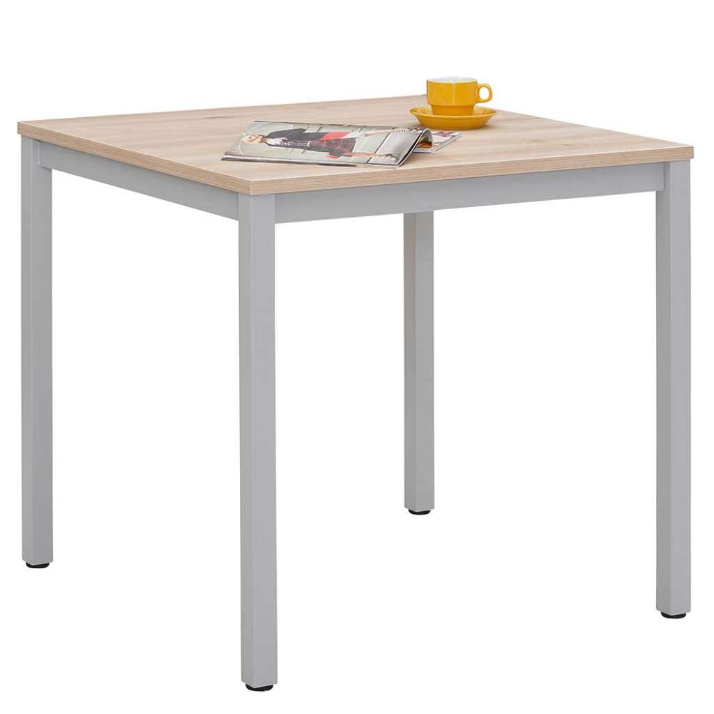 Schreibtisch in Grau und Buche Optik Made in Germany