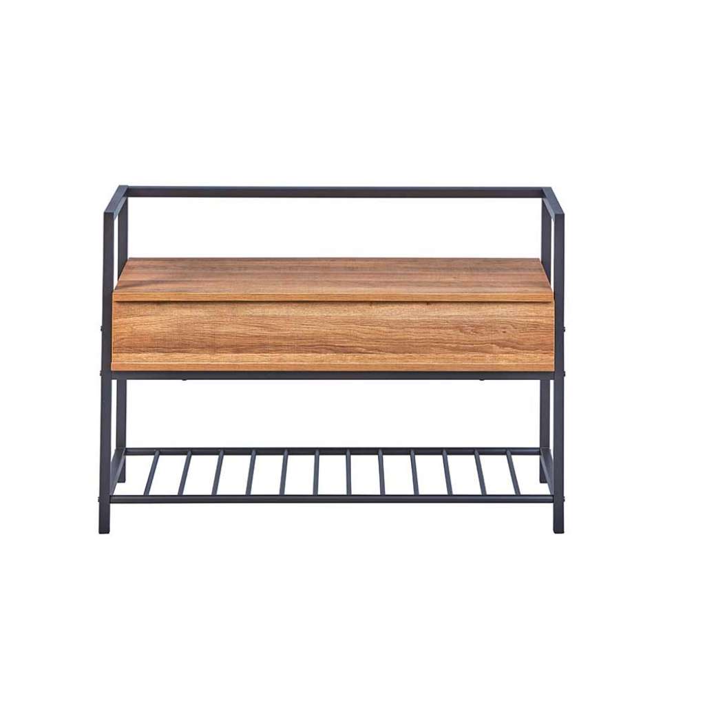 Schuhsitzbank in Wildeichefarben und Anthrazit Truhe