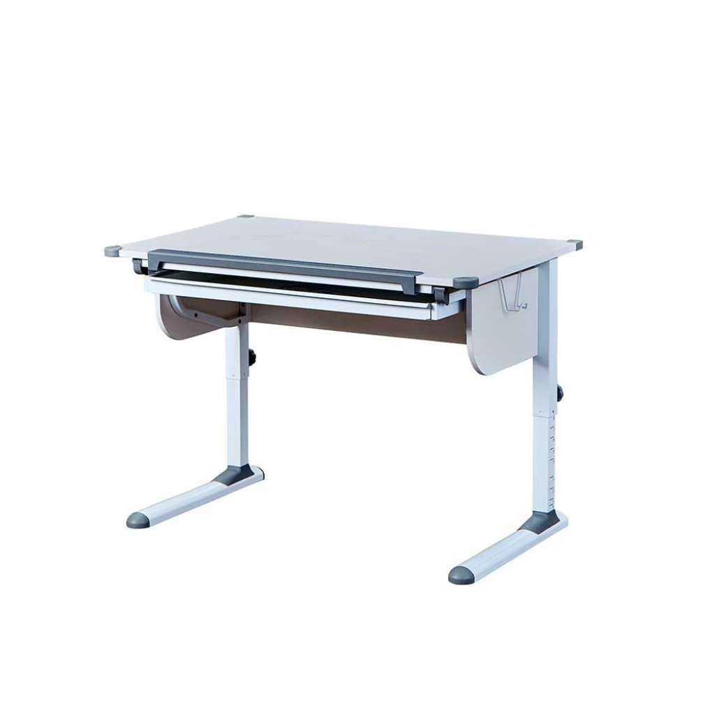 Höhenverstellbarer Schreibtisch für Schulkinder Weiß