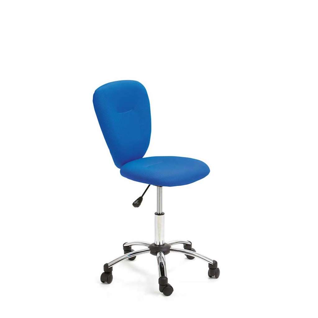 Kinderdrehstuhl in Blau Mesh höhenverstellbar