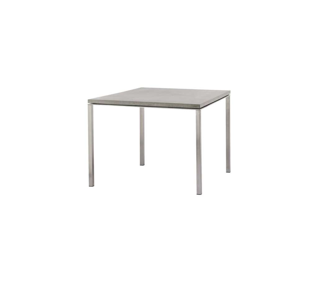 Cane-line - Pure Edelstahl-Esstisch - Basalt grau - indoor