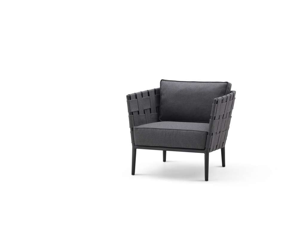 Cane-line - Conic Loungesessel - grau - outdoor
