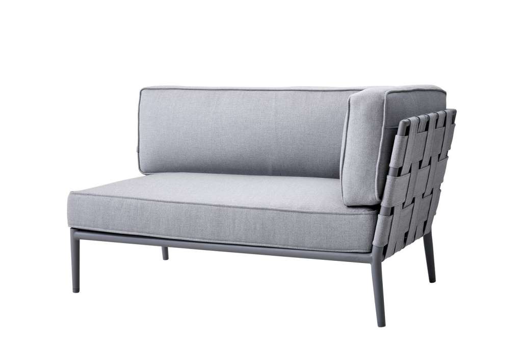 Cane-line - Conic 2-Sitzer Loungesofa - hellgrau - outdoor