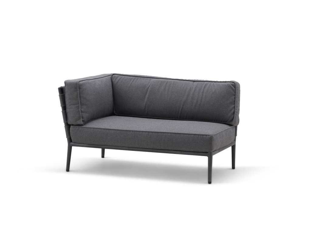 Cane-line - Conic 2-Sitzer Loungesofa - grau - outdoor