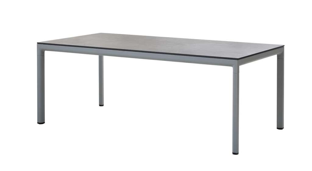 Cane-line - Drop Esstisch - 200x100 cm - hellgrau - indoor