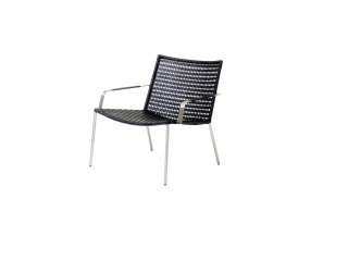 Cane-line - Straw Loungesessel - schwarz - indoor