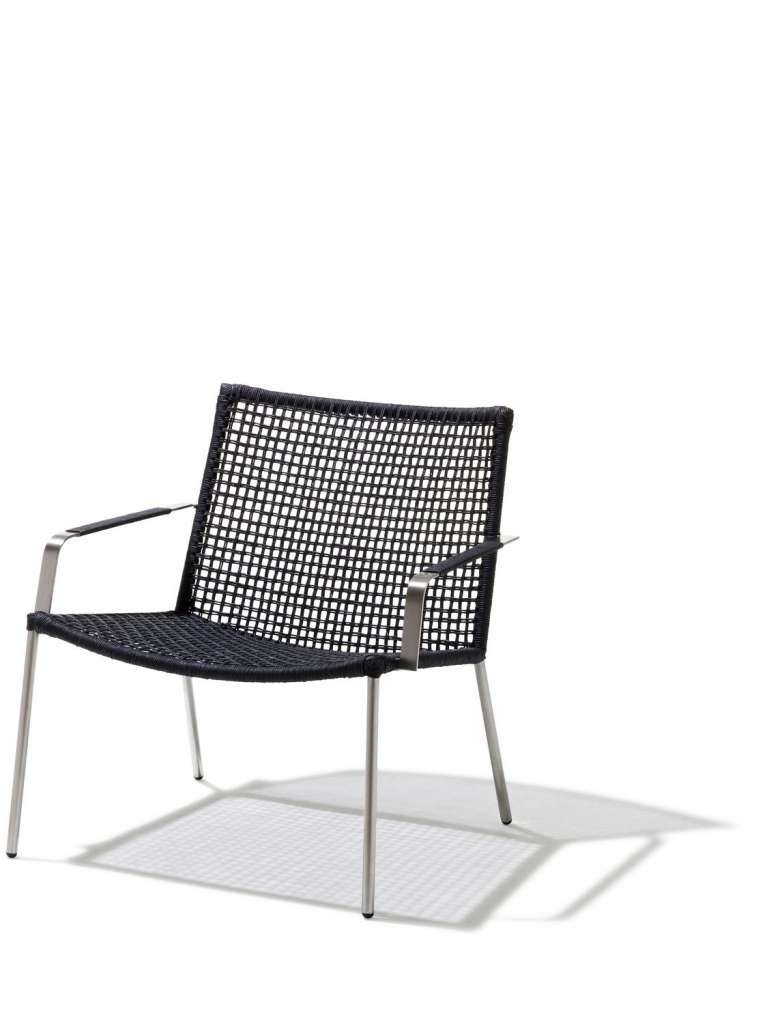 Cane-line - Straw Loungesessel - schwarz - indoor
