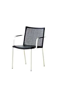 Cane-line - Straw Armlehnstuhl - schwarz - indoor