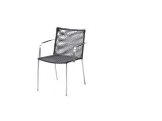 Cane-line - Straw Armlehnstuhl - schwarz - indoor