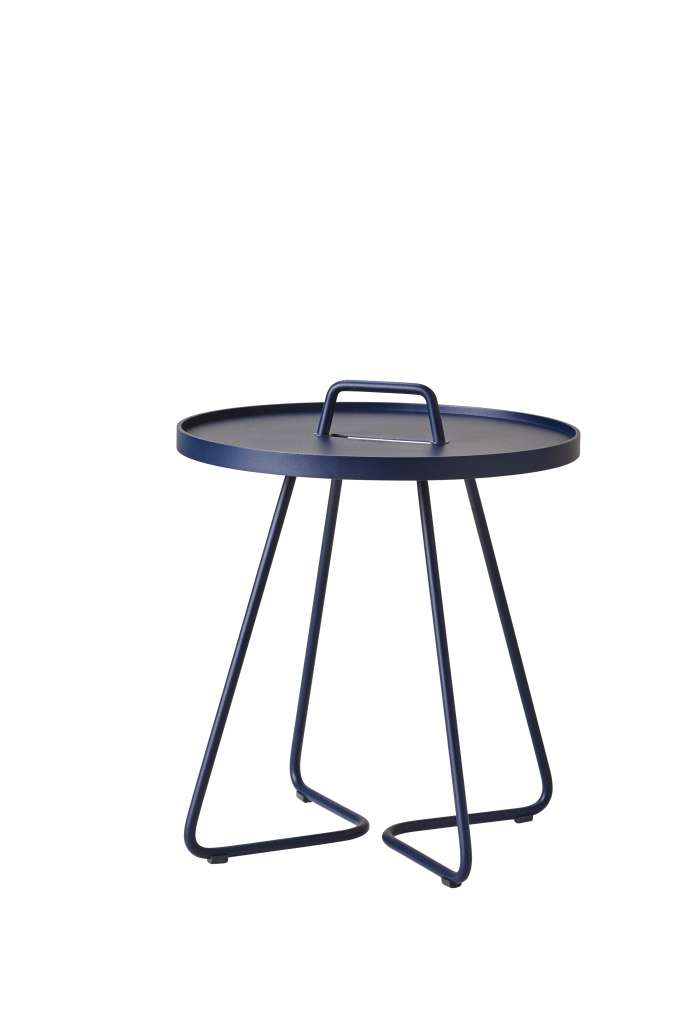 Cane-line - On the move Beistelltisch - mitternachtsblau - indoor