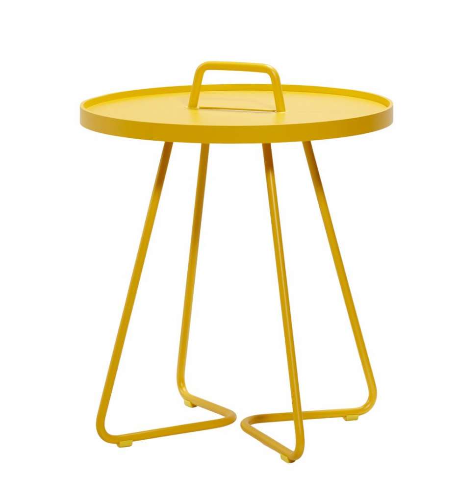 Cane-line - On the move Beistelltisch - S - gelb - indoor
