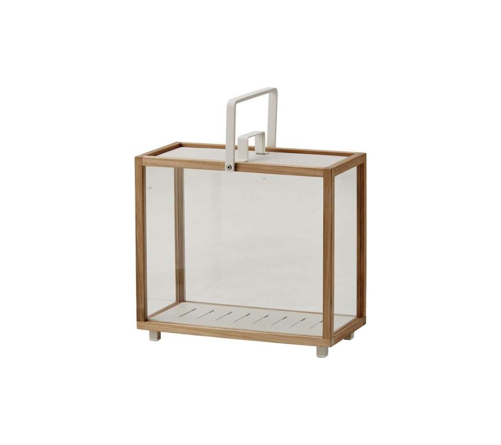 Cane-line - Lighthouse Laterne - rechteckig - Teak/ Aluminium - indoor