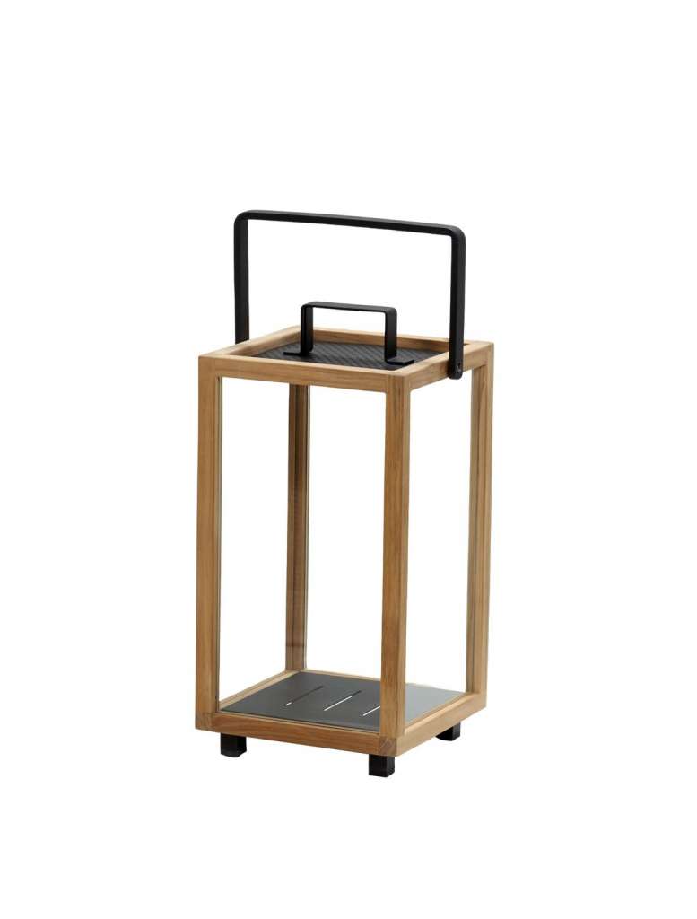 Cane-line - Lighthouse Laterne - klein - Teak/ Aluminium lavagrau - indoor