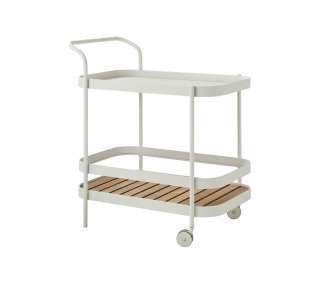Cane-line - Roll Barwagen - weiß - indoor