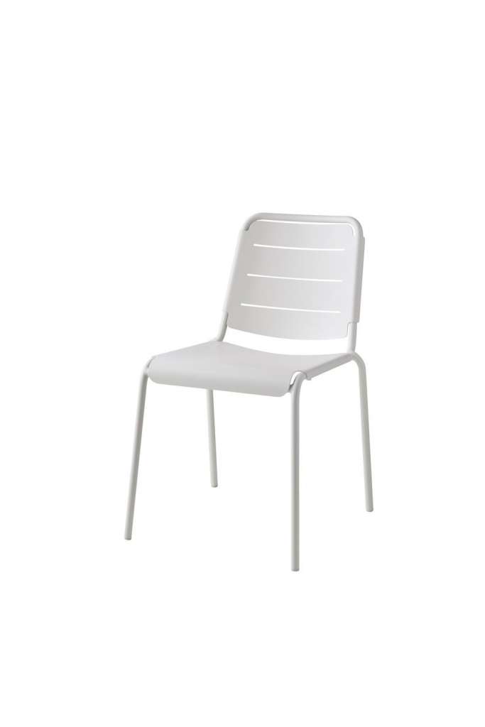 Cane-line - Copenhagen City Stuhl ohne Armlehne - schmal - weiß - indoor