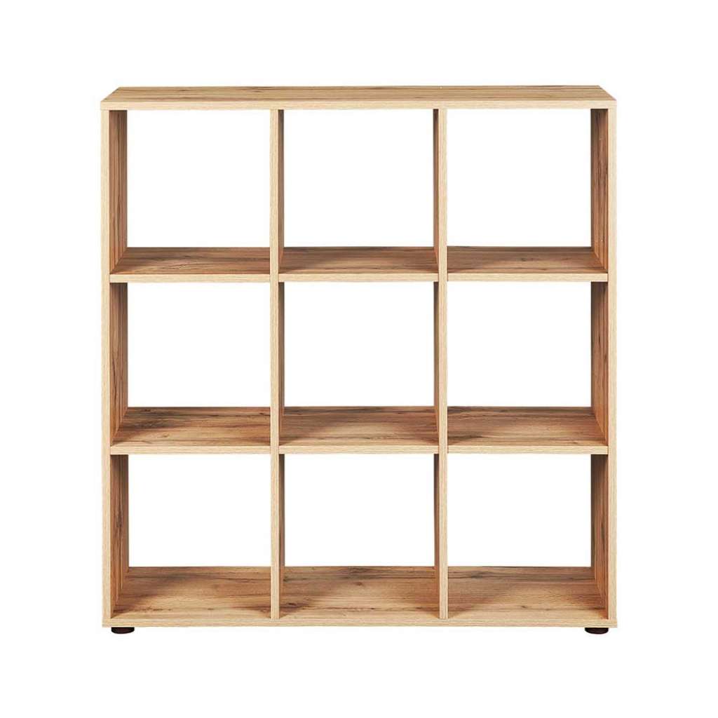 Raumteiler Regal in Wildeichefarben 105 cm breit
