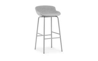 Normann Copenhagen - Hyg Barhocker 75cm Vollpolsterung - grau - indoor