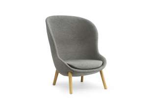 Normann Copenhagen - Hyg Lounge-Sessel hoch  - grau - indoor