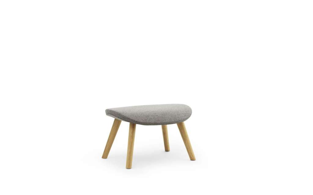 Normann Copenhagen - Hyg Fußhocker Eiche - grau - indoor